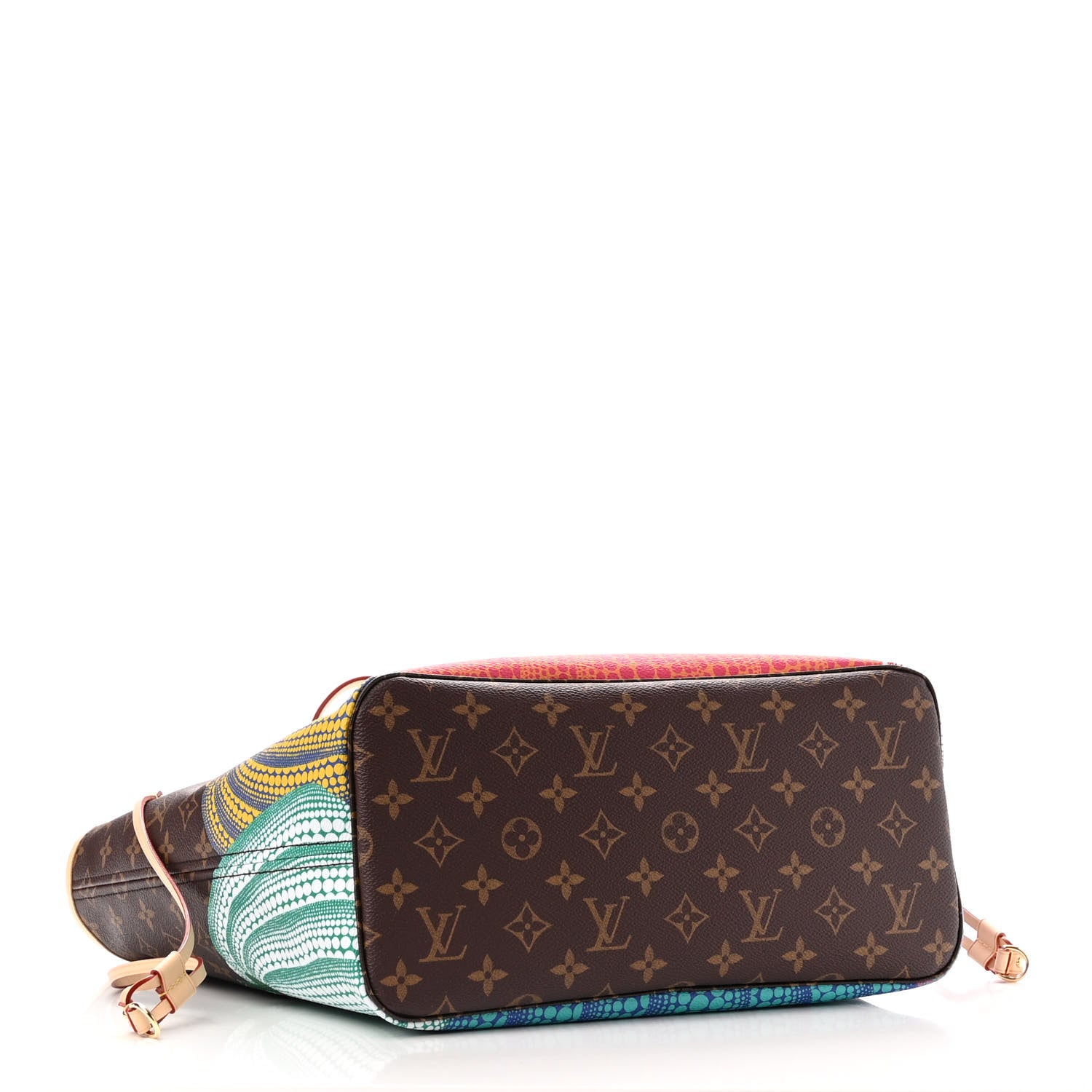 Louis Vuitton LV X YK Monogram Kusama Pumpkin Neverfull MM 4 of 10
