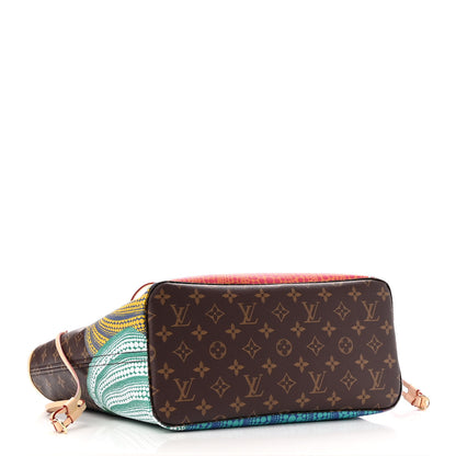 Louis Vuitton LV X YK Monogram Kusama Pumpkin Neverfull MM 4 of 10