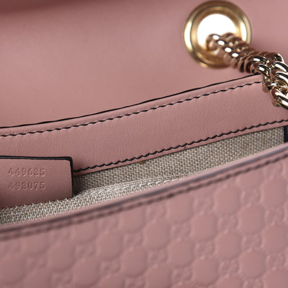 Gucci Microguccissima Medium Emily Chain Shoulder Bag Soft Pink 9 of 10