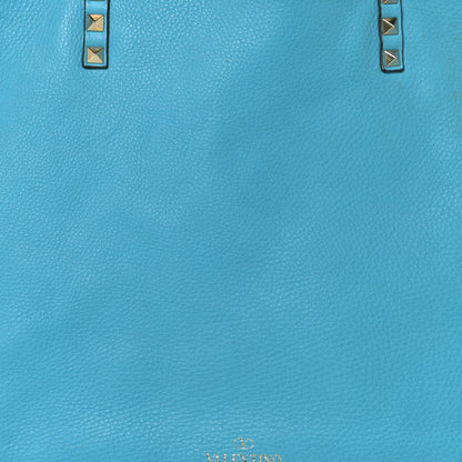 Valentino Garavani Grained Calfskin Medium Rockstud Reversible Tote Parrot Light Cuir 12 of 19