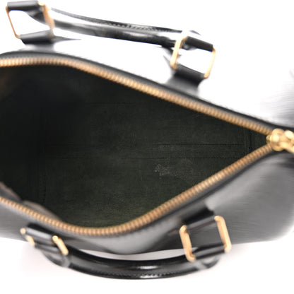 Louis Vuitton Epi Speedy 25 Black 5 of 11