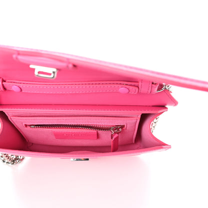 Givenchy Calfskin Bow Cut Chain Wallet Fuchsia 5 of 9