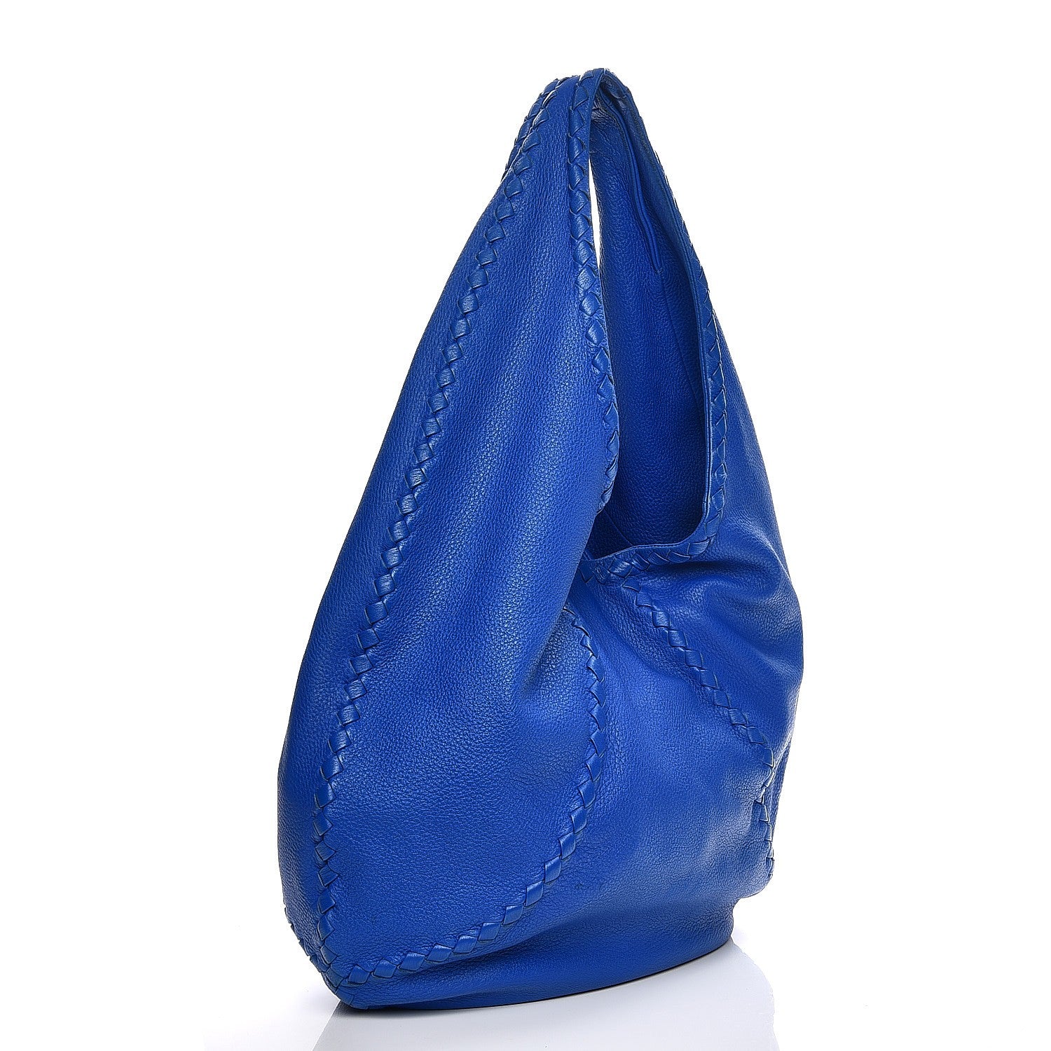Bottega Veneta Cervo Deerskin Large Hobo Signal Blue 2 of 9