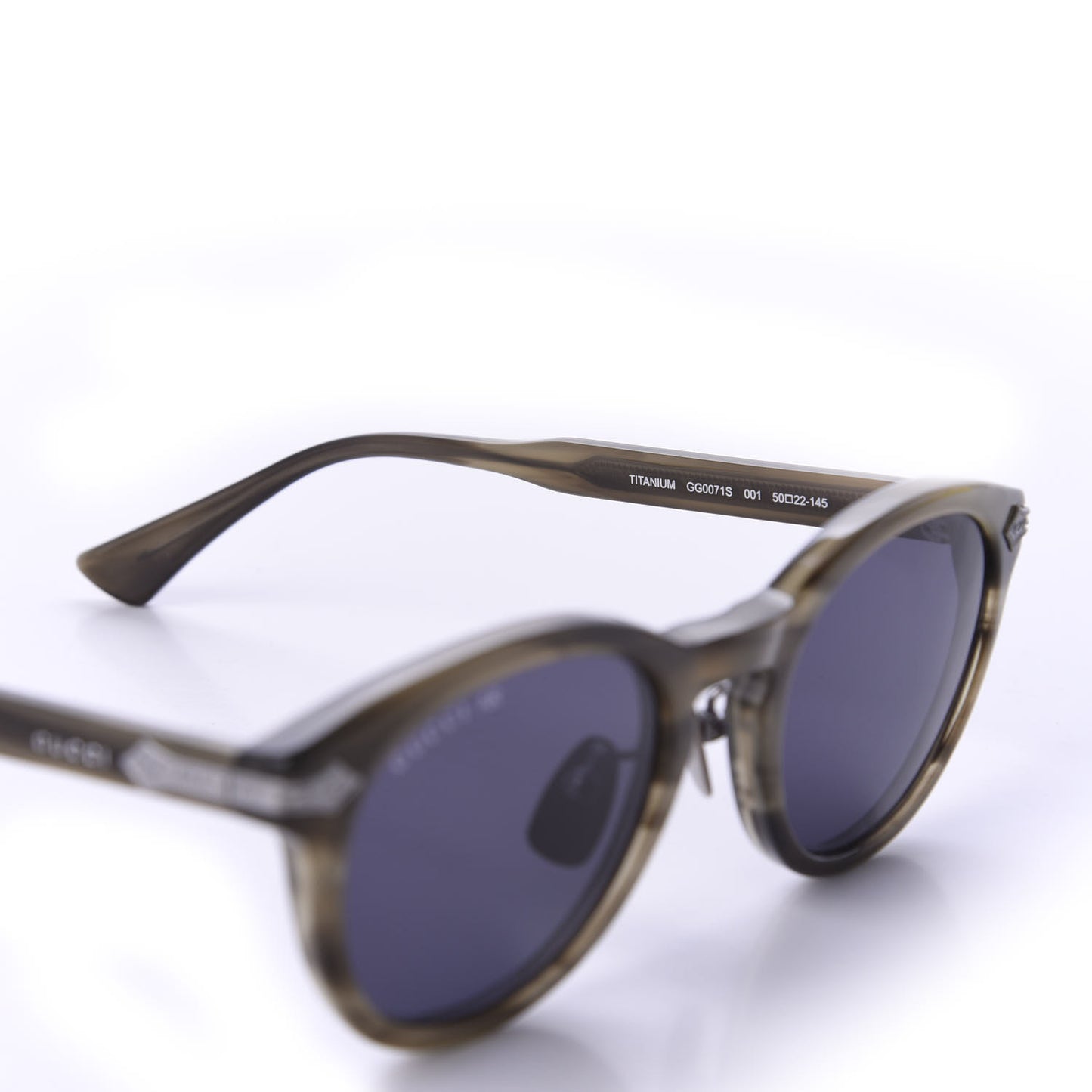 Acetate Round Metal Sunglasses GG0071S