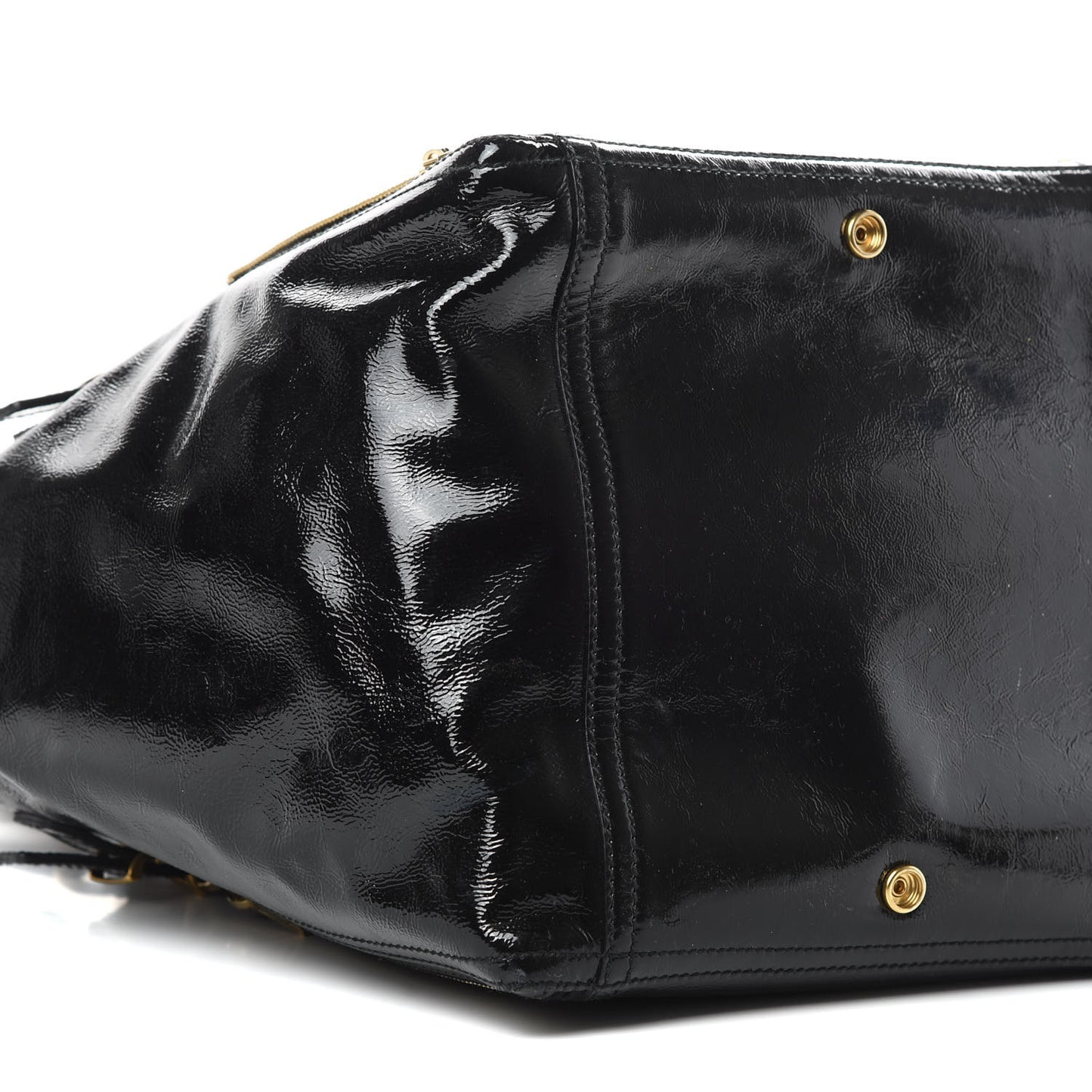 Patent Large Downtown Tote Black