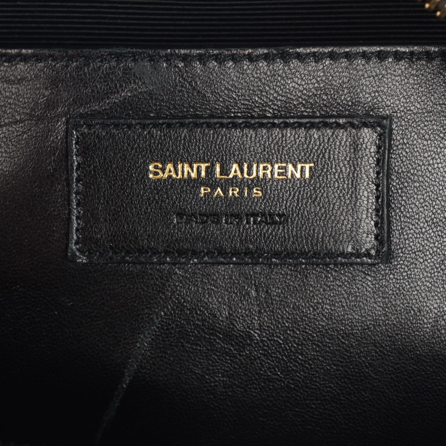 Saint Laurent Grain De Poudre Medium Classic Monogram Camera Bag Black 6 of 8
