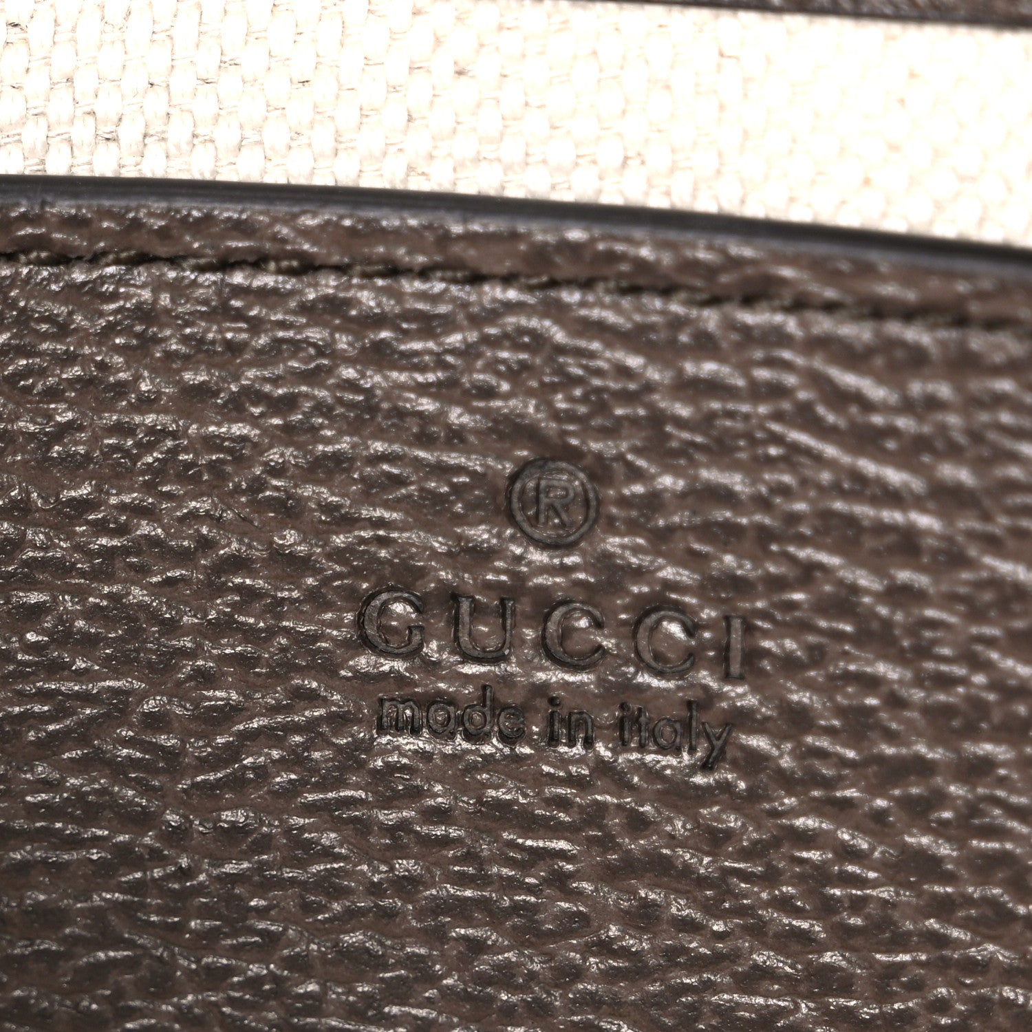Gucci GG Supreme Monogram Textured Dollar Calfskin Mini Ophidia Chain Bag Beige Ebony 6 of 10