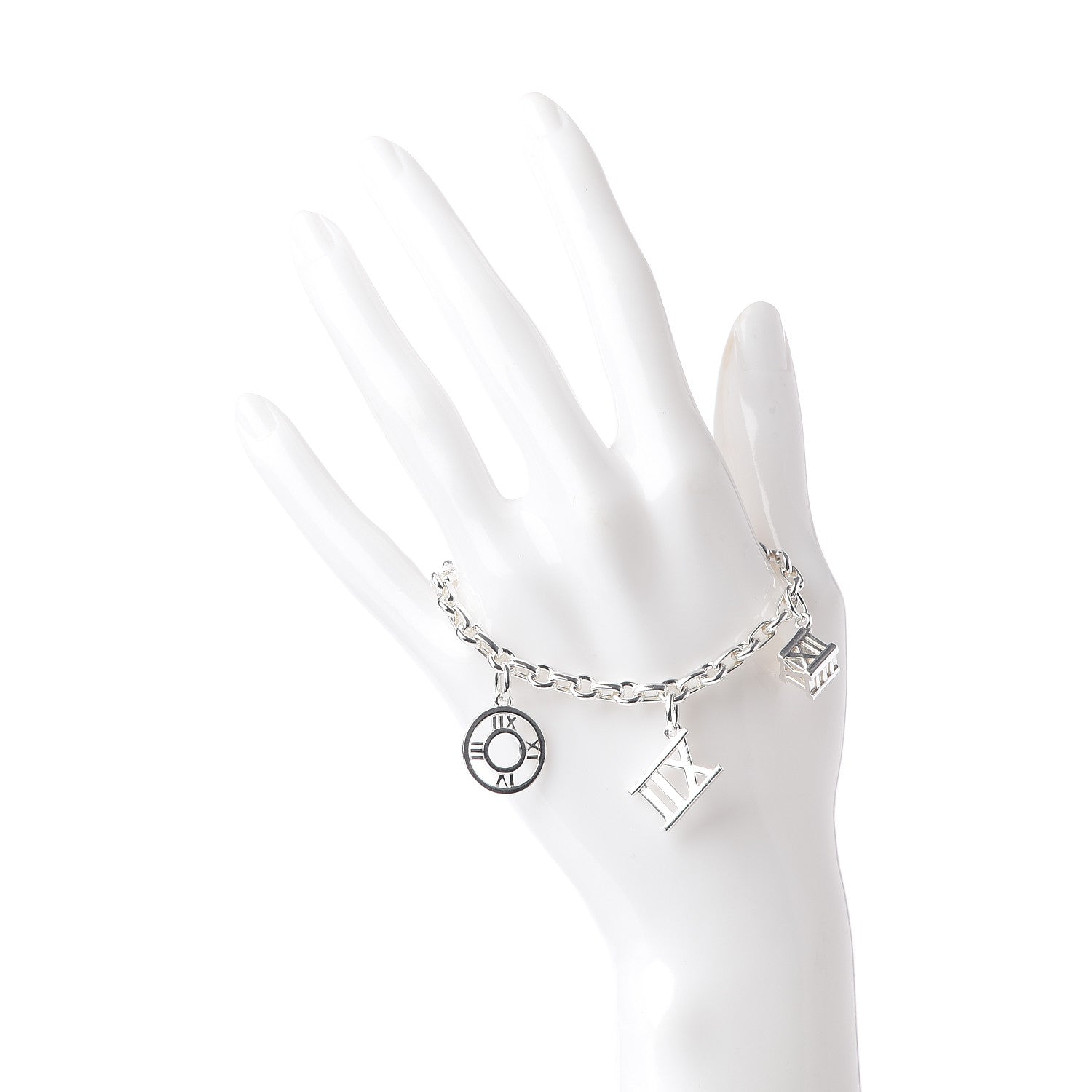 Tiffany Sterling Silver Atlas Charm Bracelet 2 of 5