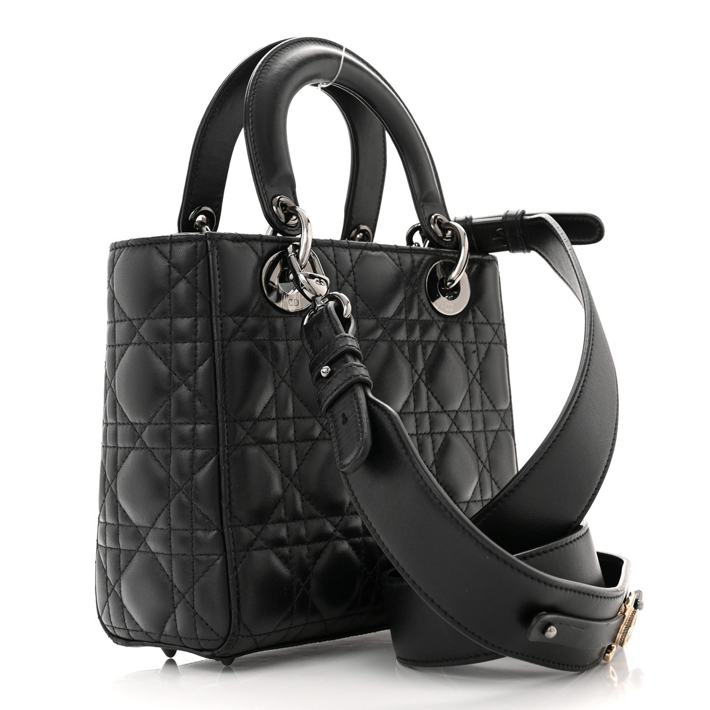 Lambskin Cannage Small My ABCDior Lady Dior Black