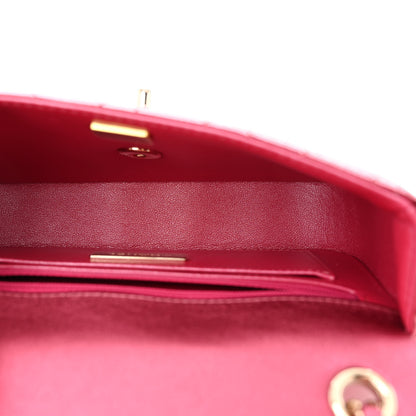 Chanel Mirror Calfskin Metallic Lambskin Quilted Hollywood Boulevard Mini Flap With Star Coin Purse Pink 6 of 13