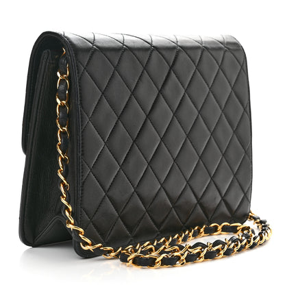 Chanel Lambskin Quilted Small Single Flap Bag Black 2 of 13