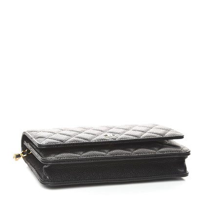 Chanel Caviar Quilted Wallet On Chain WOC Black 4 of 11