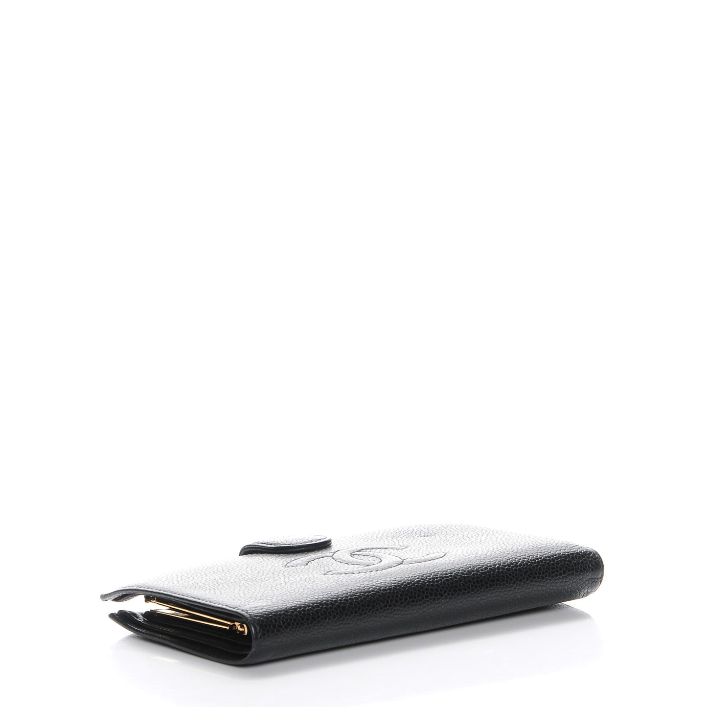 Caviar Timeless CC French Wallet Black