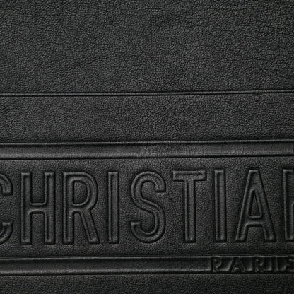 Christian Dior Calfskin Embossed Large Book Tote Black 11 of 18