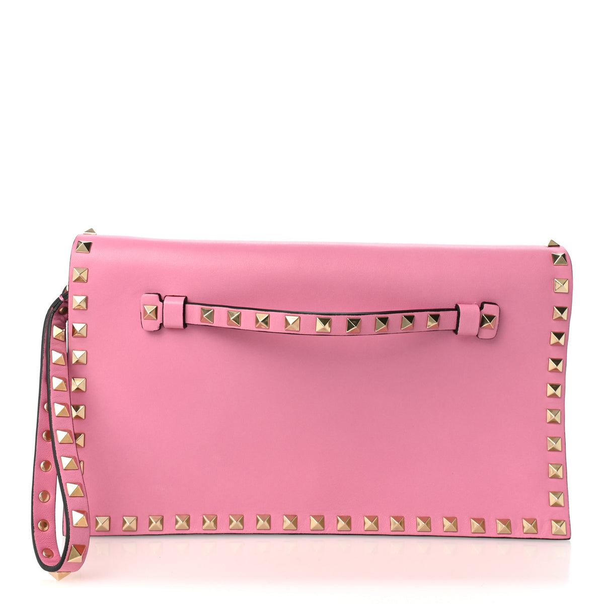 Valentino Garavani Nappa Rockstud Wristlet Clutch Ninphea 2 of 22