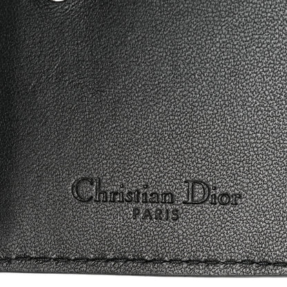 Christian Dior Lambskin Cannage Small Lady Dior Flap Card Holder Black 6 of 9