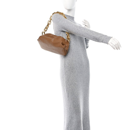Bottega Veneta Calfskin The Pouch Chain Teak 2 of 11