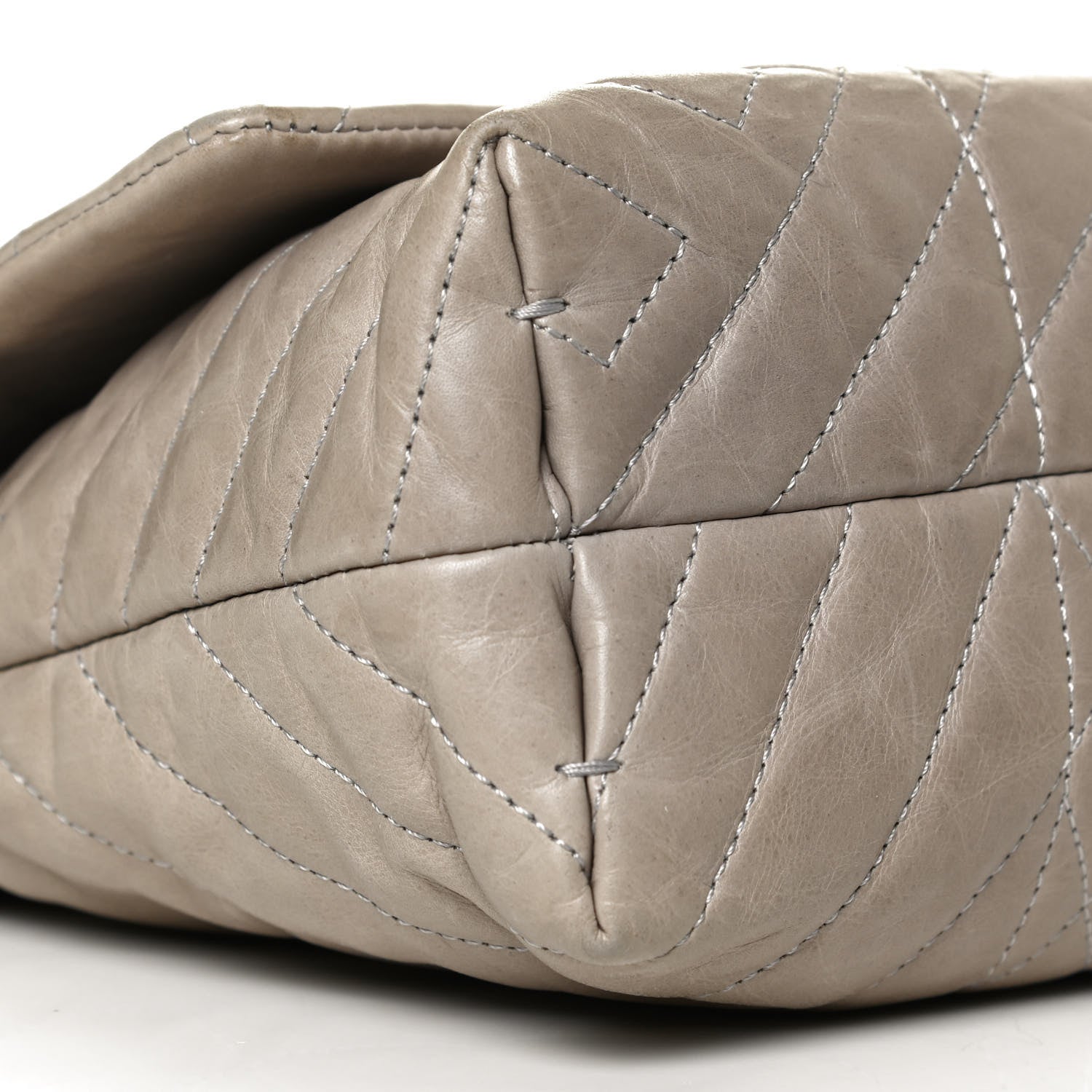 Lanvin Lambskin Quilted Large Happy Shoulder Bag Taupe 8 of 13
