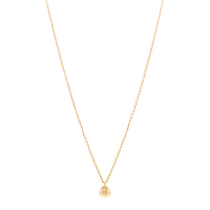 Tiffany 18K Yellow Gold 8mm HardWear Ball Pendant Necklace 1 of 4