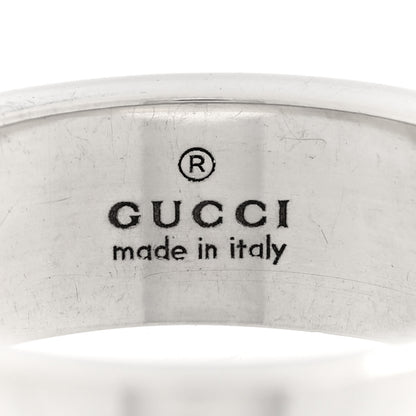 Gucci Sterling Silver Narrow GucciGhost Hamlet Skull Ring 51 5.75 4 of 5