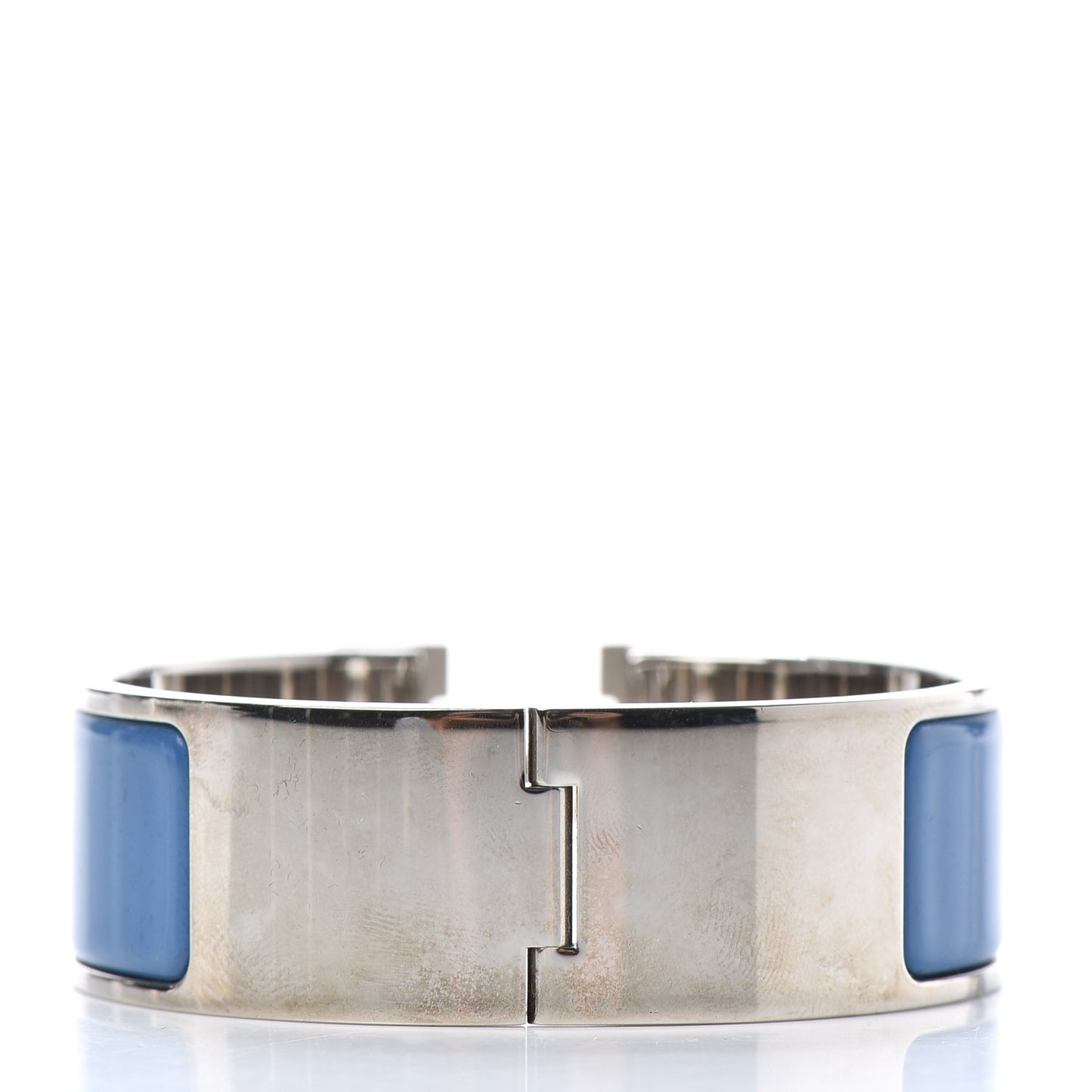 Enamel Wide Clic Clac H Bracelet PM Bleu Turquin