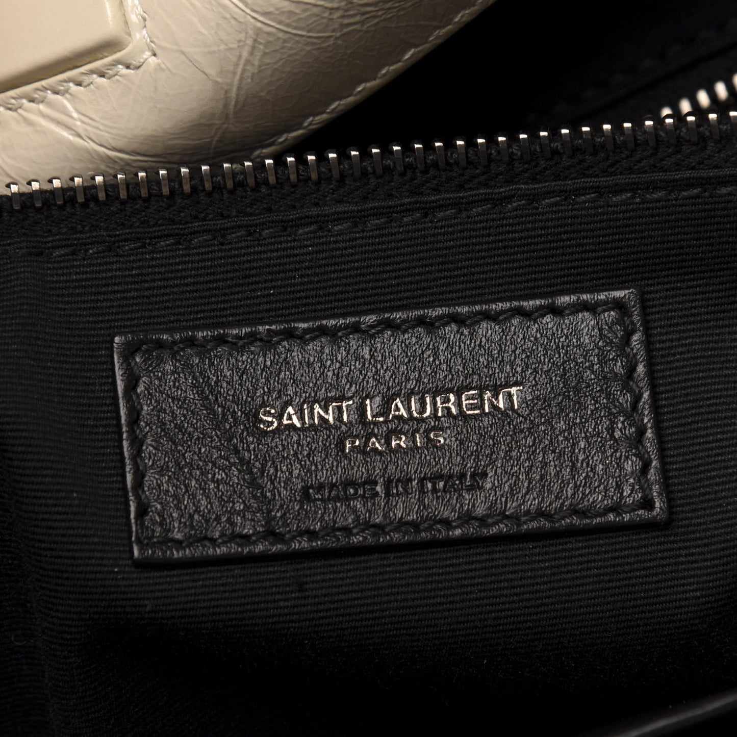 Crinkled Calfskin Matelasse Monogram Niki Shopper Tote Crema Soft
