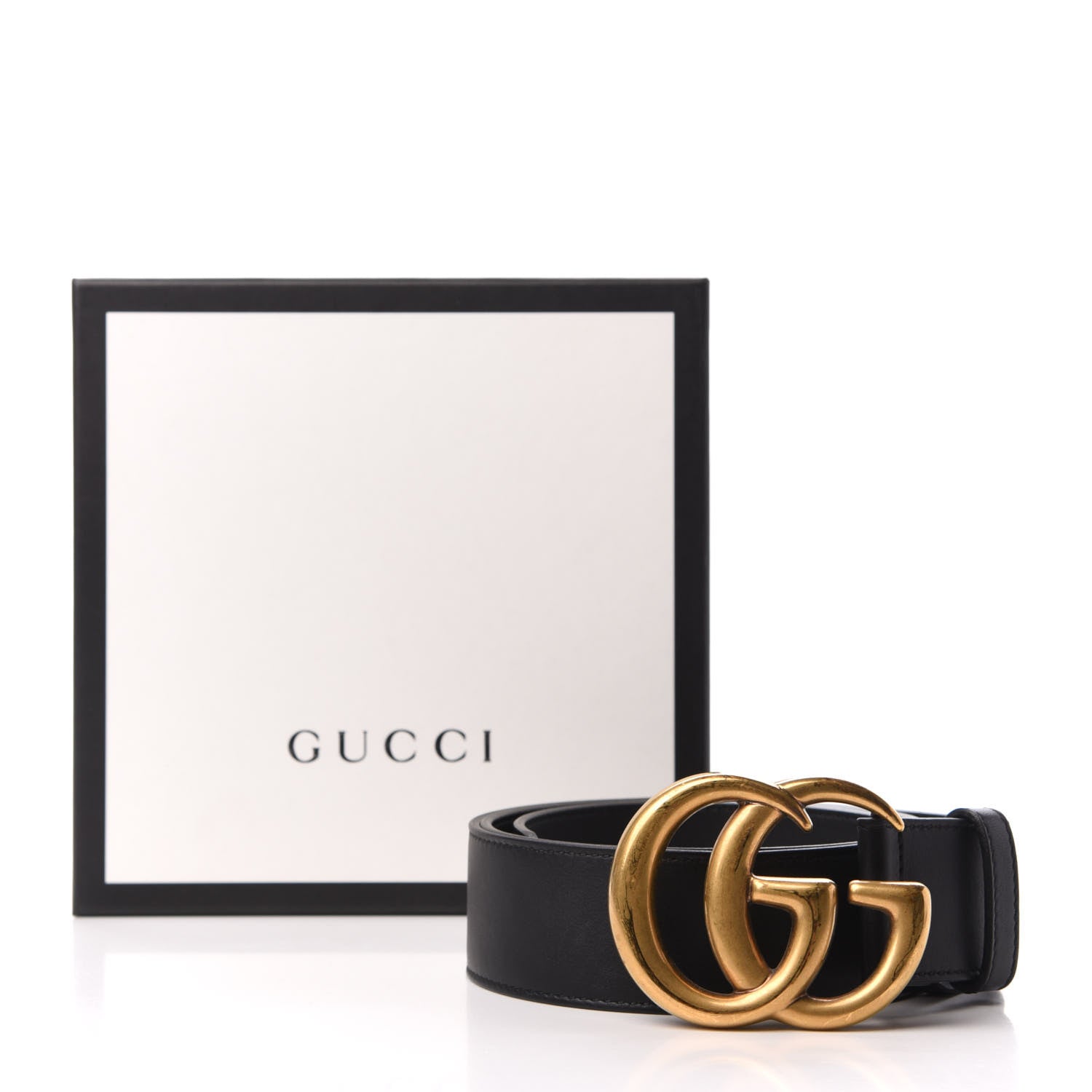Gucci Calfskin Double G 40mm Belt 85 34 Black 6 of 6