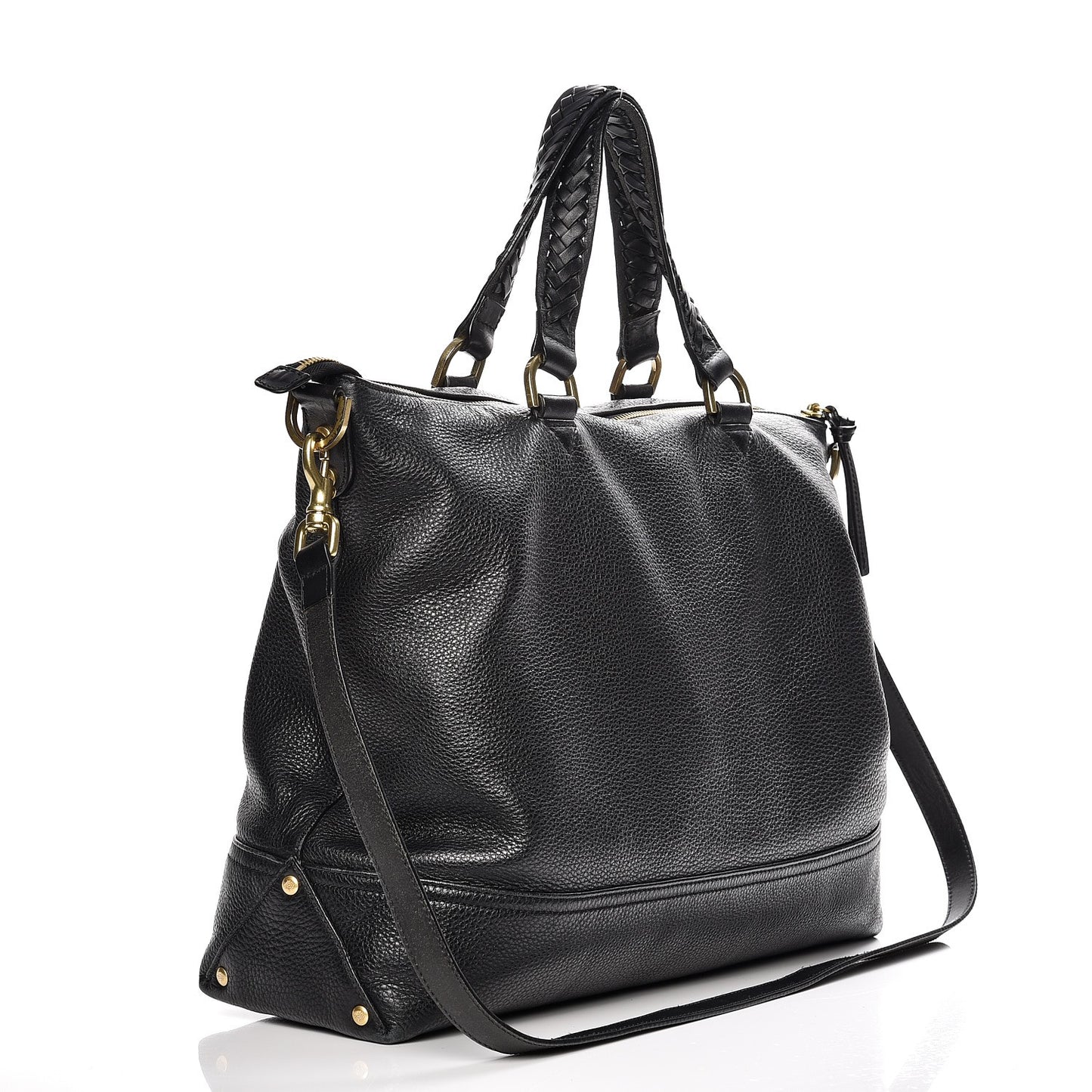 Pebbled Calfskin Effie Hobo Black