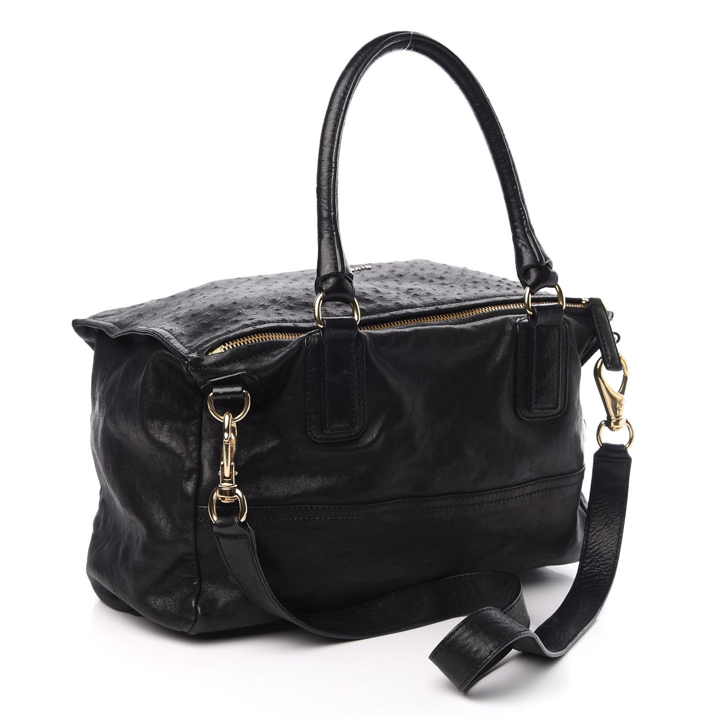 Ostrich Large Pandora Black