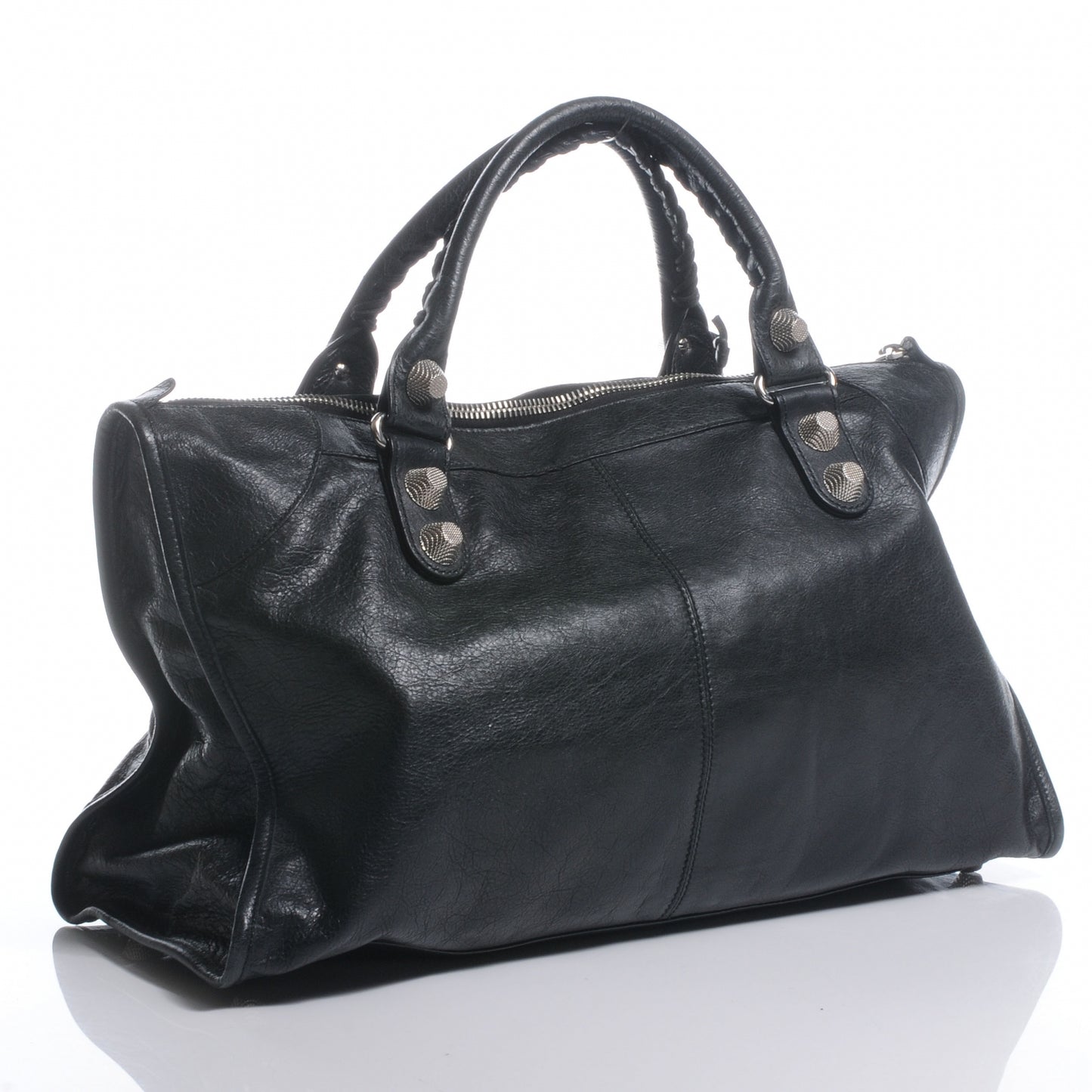 Agneau Giant 21 Silver Hardware Work Black