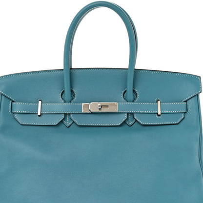 Hermes Swift Birkin 35 Bleu Jean 8 of 16