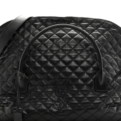 Saint Laurent Calfskin Quilted ES Giant Travel Bag Black 8 of 10