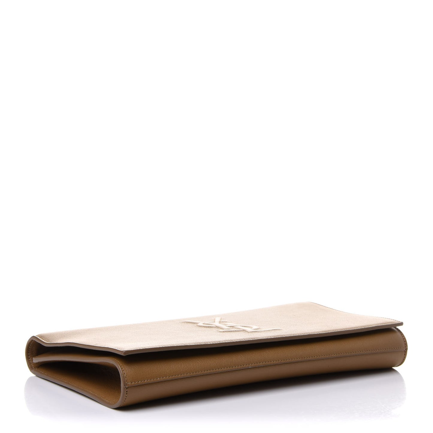 Calfskin Monogram Large Belle De Jour Clutch Beige
