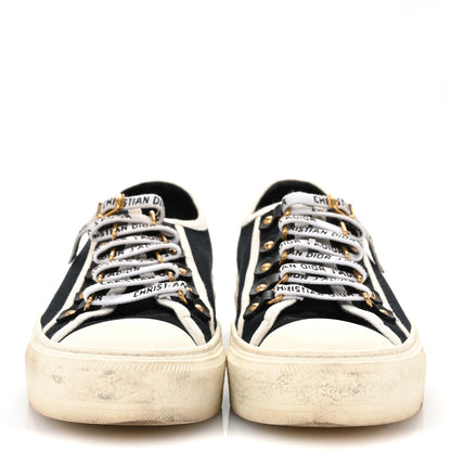 Christian Dior Canvas Walk'N'Dior Low Top Sneakers 36.5 Black 3 of 11