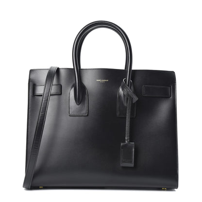 Saint Laurent Calfskin Small Sac De Jour Black Royal Blue 1 of 9