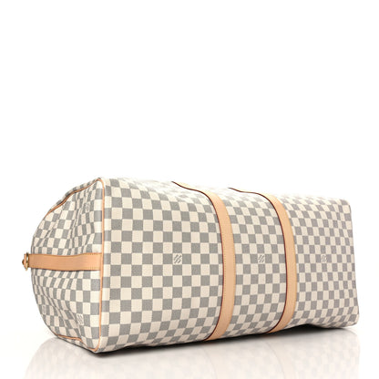 Louis Vuitton Damier Azur Keepall Bandouliere 55 4 of 10