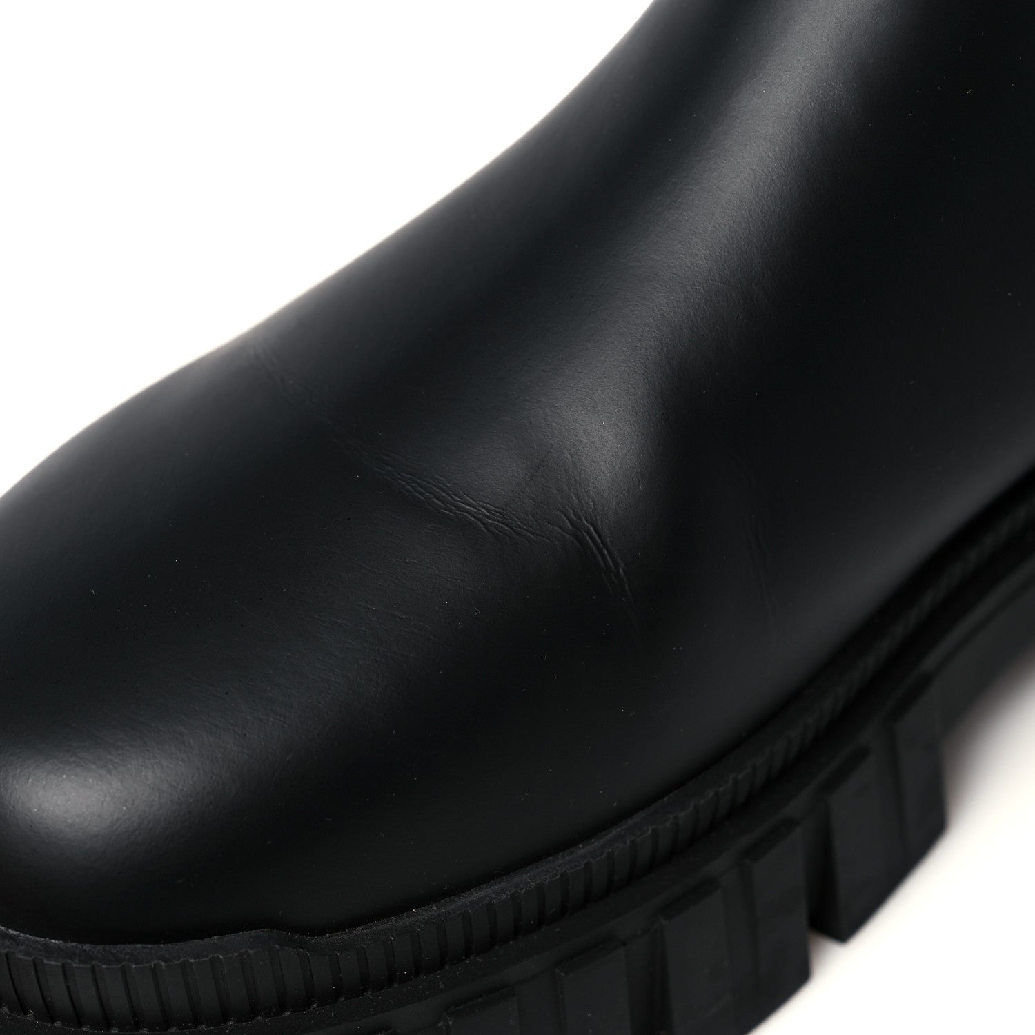 Fendi Calfskin Rubber Fendi Force Chelsea Boots 38 Black 9 of 13