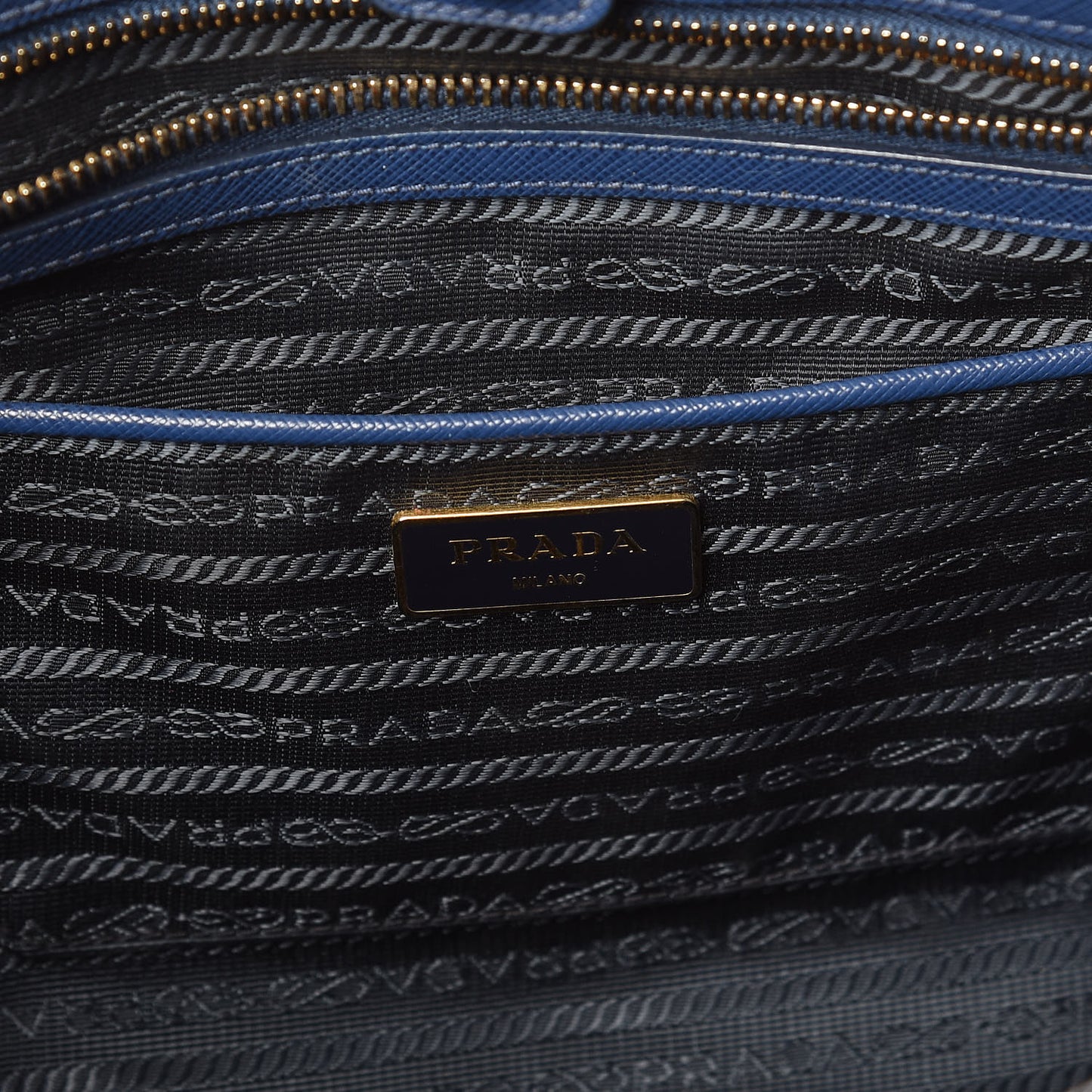 Saffiano Lux Large Tote Bluette