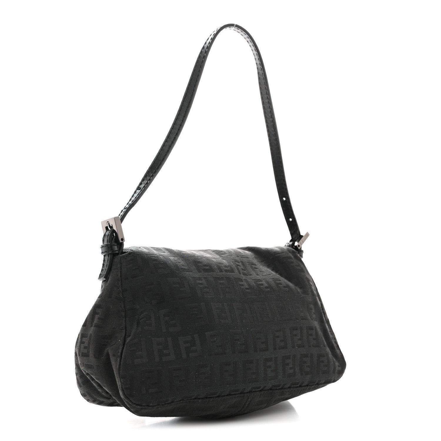 Fendi Zucchino Mini Mama Baguette Black 3 of 12