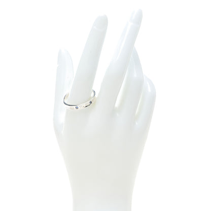 Tiffany Sterling Silver Blue Sapphire Narrow 1837 Band Ring 67 12 2 of 4