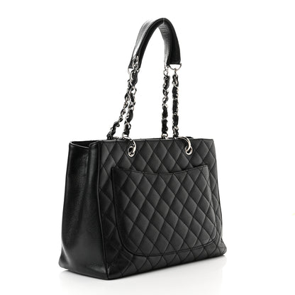 Chanel Caviar Quilted Grand Shopping Tote GST Black 3 of 9