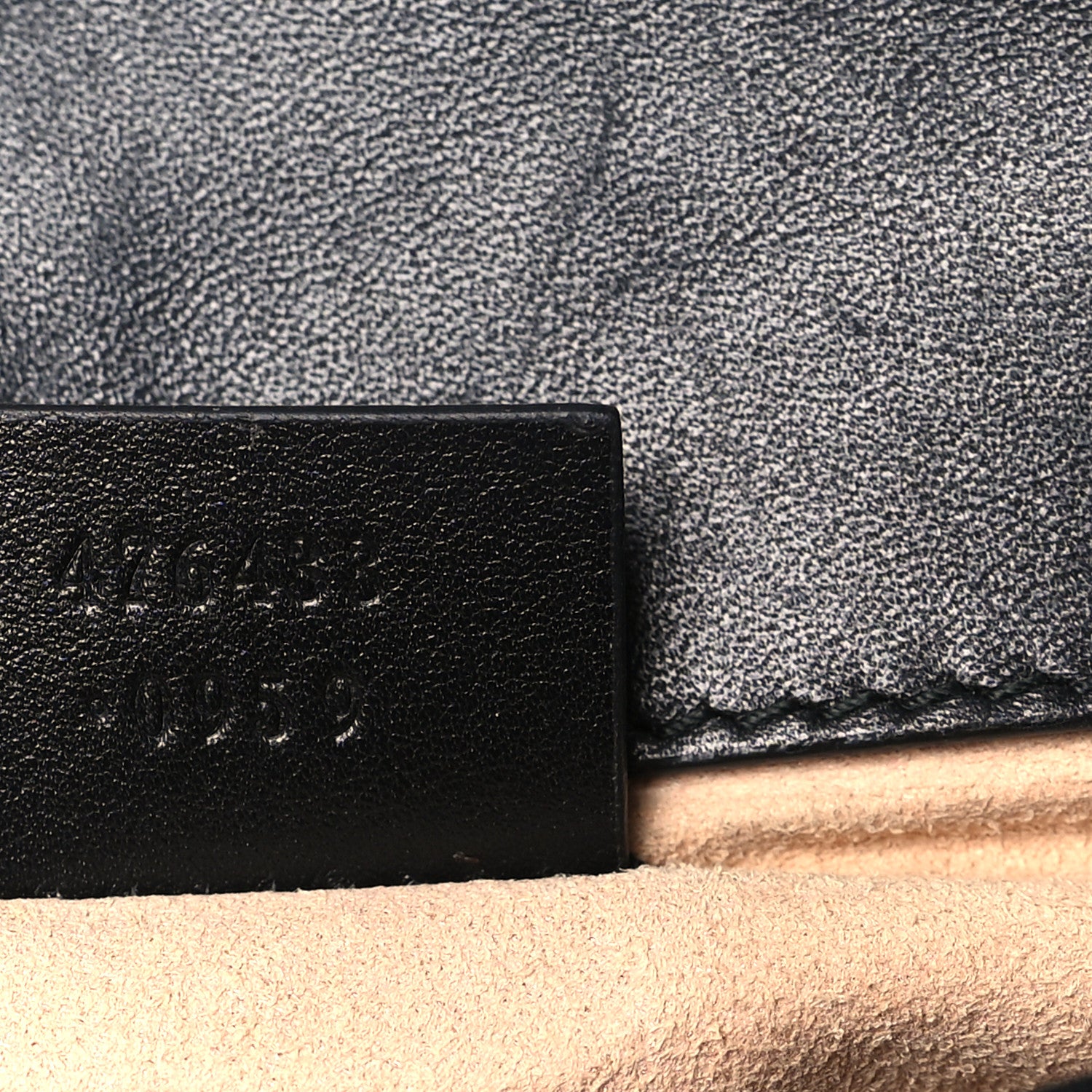 Gucci Calfskin Matelasse Super Mini GG Marmont Shoulder Bag Black 7 of 10