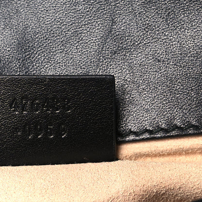Gucci Calfskin Matelasse Super Mini GG Marmont Shoulder Bag Black 7 of 10