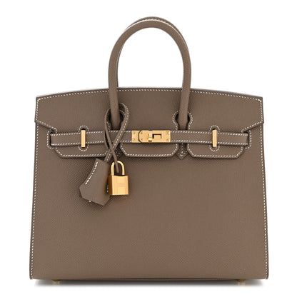Hermes Epsom Birkin Sellier 25 Etoupe 1 of 11