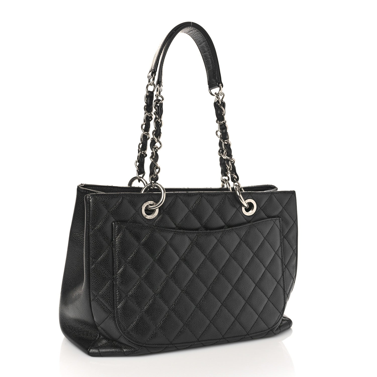 Chanel Caviar Quilted Grand Shopping Tote GST Black 3 of 9