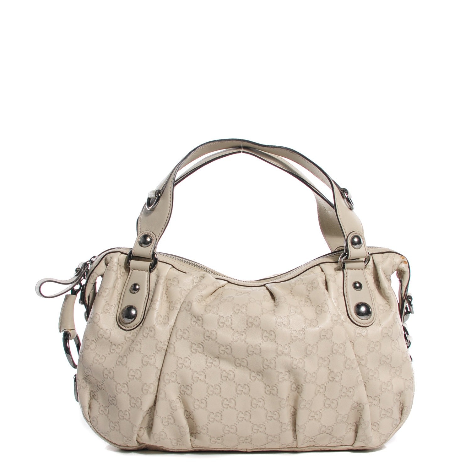 Gucci Guccissima Icon Bit Medium Boston Off White 1 of 8