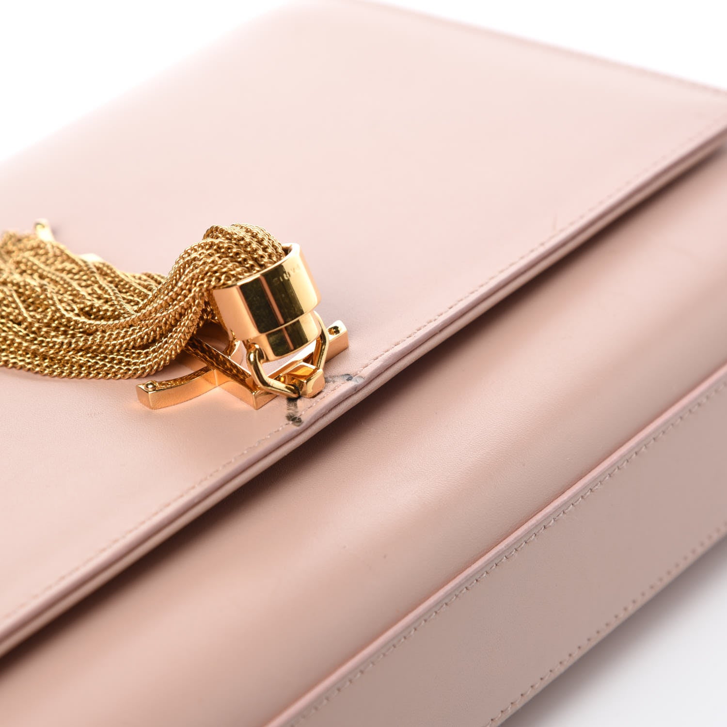 Saint Laurent Smooth Calfskin Medium Classic Monogram Kate Tassel Satchel Pink 11 of 11