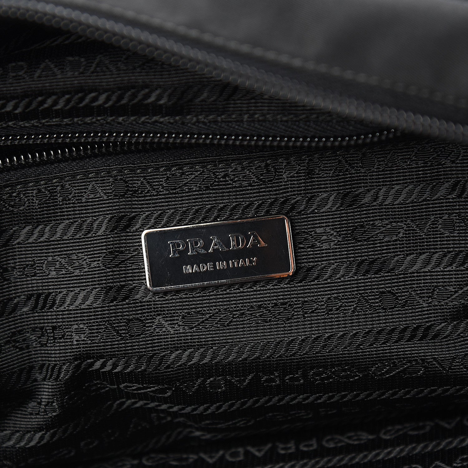 Prada Tessuto Nylon Logo Tote Black 5 of 8