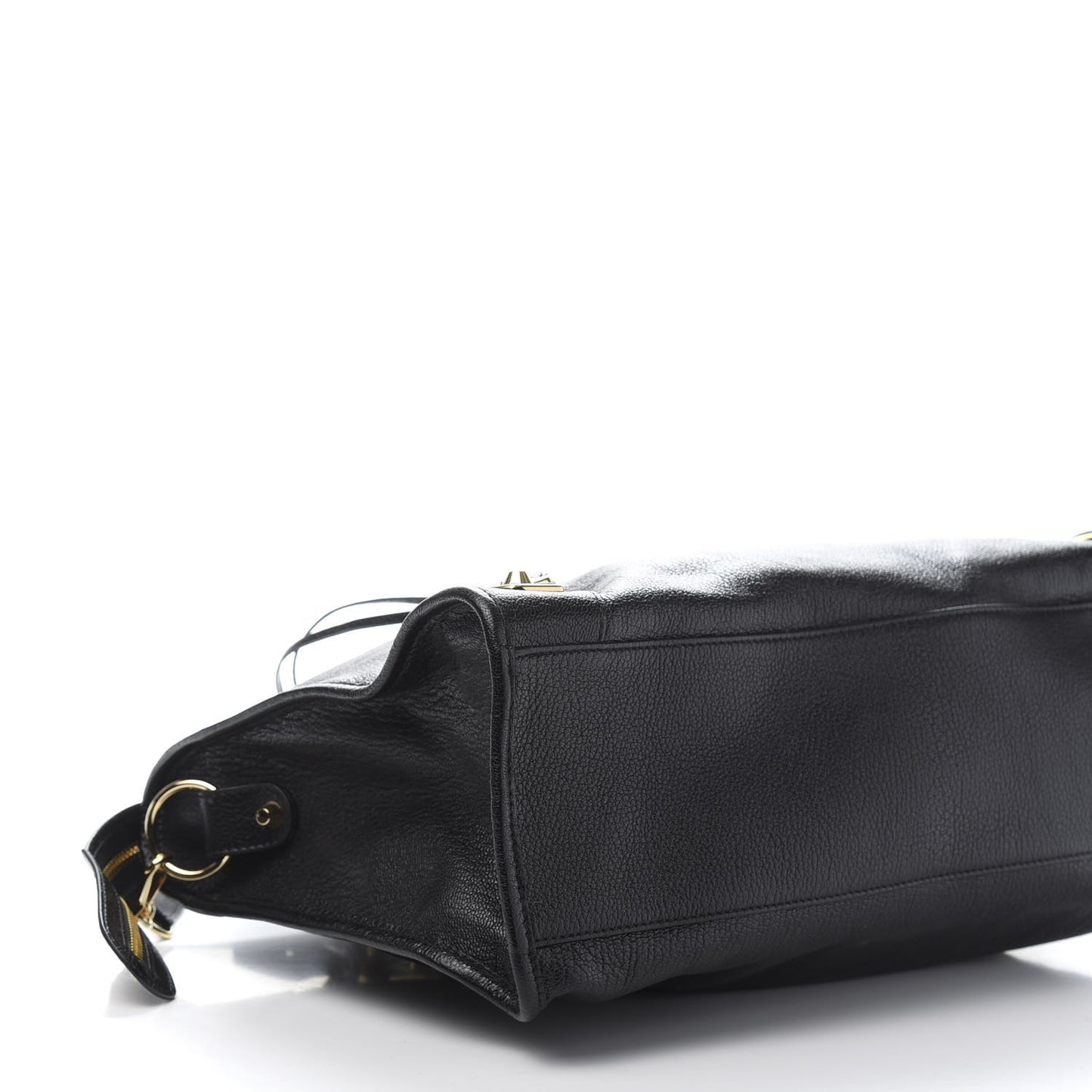 Chevre Gold Metallic Edge Hardware City Black