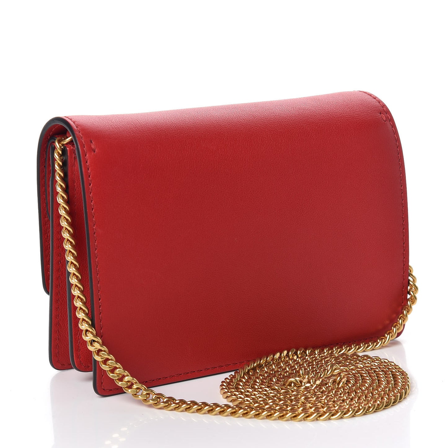 Smooth Calfskin Mini Vring Crossbody Bag Rouge Pur